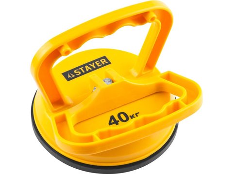 STAYER MAXLift, 40 кг, пластмассовый, одинарный, стеклодомкрат на присоске (33718-1)