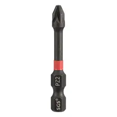 Бита PZ2 х50мм Impact(ударная) S2 100шт SGS 6350-PZ2-IB-100