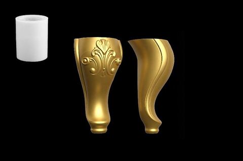 Силиконовый молд№ 1612 Ножка 3 D