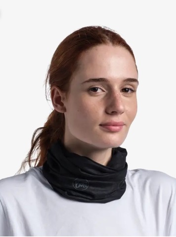 Картинка бандана-труба Buff CoolNet Solid Black - 10