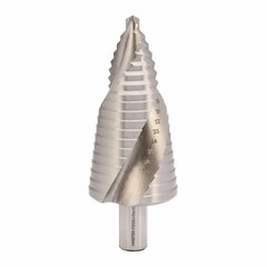 Сверло ступенчатое 6-40мм (Спиральное) HSS-G 16ступ. L105мм хв.13мм MASTER-TOOL 101097PRO