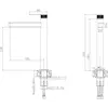 BelBagno DEL2.0-LMC-IN-W0 Смеситель для накладной раковины без донного клапана, сатин