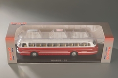 Ikarus-55.14 white-burgundy Classicbus 1:43