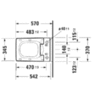 Duravit Viu 2511590000 Унитаз подвесной 370x570мм, rimless, sensowash для #611600, с крепление Durafix, цвет: белый