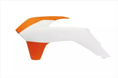 Боковины радиатора SX125-150/SXF250-450 13-15 # SX250 13-16 # EXC-EXCF125-500 14-16 бело-оранжевые