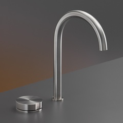 CeaDesign Giotto GIO 21 S Смеситель для раковины, прогрессивный, поворотный излив H. 245 мм, без донного клапана, цвет сатинированная нержавеющая сталь фото