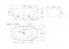 BelBagno BB80-1700 Отдельностоящая акриловая ванна в комплекте со сливом (донным клапаном), 170x83, цвет: белый