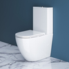 BelBagno BB2141CPR/BB870SC Унитаз-компакт безободковый, цвет: белый