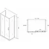 Abber Schwarzer Diamant AG30120B-S85B-S85B Душевой уголок, цвет: чёрный