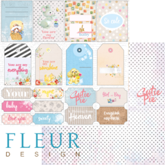 Бумага для скрапбукинга FLEUR-design, двусторонняя 30*30 см, 190 гр.