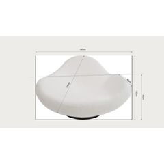 Кресло KARE x Karim Rashid Nebula White 177 см