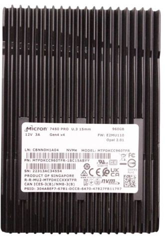Накопитель SSD U.3 Micron 7450 PRO