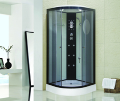 Душевая кабина Niagara Ultra NG-1902-01 (100х100х220) низкий поддон(16см),черный,стекло тонированное