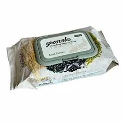 Medi Flower Tissue Cleansing Granola Facial Deep Салфетки для очищения со злаками, 400 гр (100 шт)