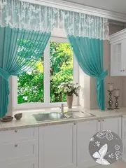 Ламбрекен ажурный 300х35 для кухни
