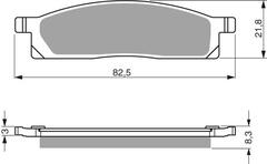 Колодки тормозные дисковые 034 K5