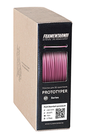 Пластик для 3D-принтера Filamentarno STANDART PLA+ STANDART розовый
