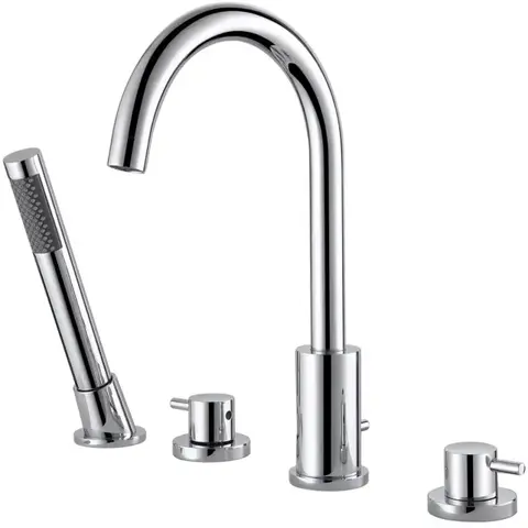 Abber Wasser Kreis AF8113 Смеситель на борт ванны, цвет: хром