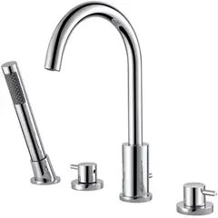 Abber Wasser Kreis AF8113 Смеситель на борт ванны, цвет: хром фото