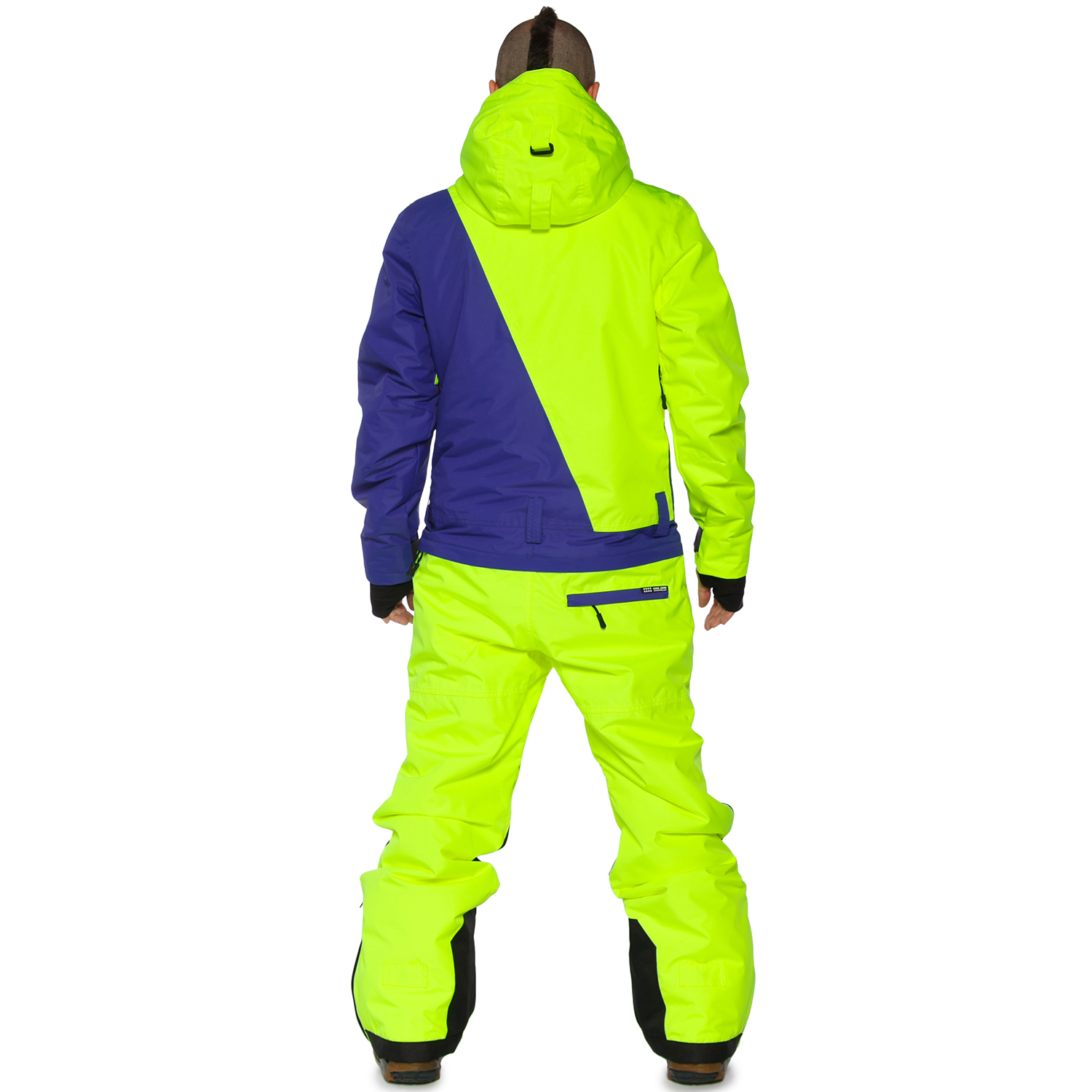 Сноубордический комбинезон COOL ZONE SNOWBOARD мужской салатовый-синий - 2