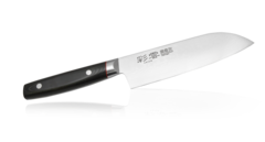 Фото Нож Сантоку Kanetsugu Saiun Damascus, 9003, сталь VG-10, в картонной коробке, 170 мм