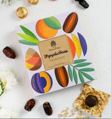 Конфеты Фрутодень с кедровыми орешками в шоколадной глазури Сибирский Кедр 120 г