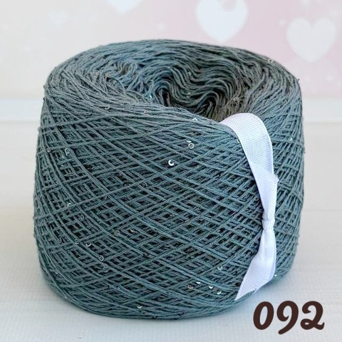 ХЛОПОК С ПАЙЕТКАМИ 100гр, 092, Полынь C453-2043