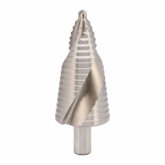 Сверло ступенчатое 6-40мм (Спиральное) HSS-G 16ступ. L105мм хв.13мм MASTER-TOOL 101097PRO