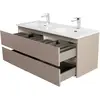 BelBagno KRAFT-1200-4C-SO-СO База под раковину подвесная с фрезерованными ручками по всей длине фасада с четырмя выкатн. ящ., Бежевый Мат., 1200x455x500