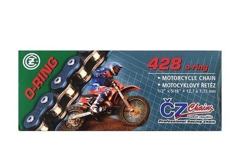 Цепь для мотоцикла CZ Chains 428 OR - 122 (O-Ring)