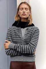 ZARA КАРДИГАН В ПОЛОСКУ, ПОЛОСКИ