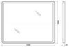 BelBagno Marino SPC-MAR-700-800-LED-TCH Зеркало с встроенным светильником и кнопочным выключателем