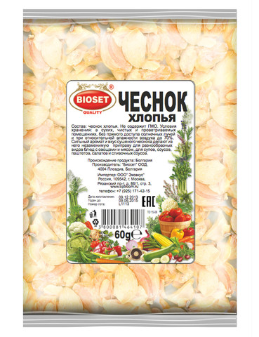 Чеснок - хлопья 1 кг.