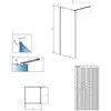 Radaway 389144-91-01 Modo New II Brushed Nickel 140