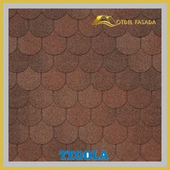 Гибкая черепица TEGOLA ASSISI Marrone 434 2,9 м2