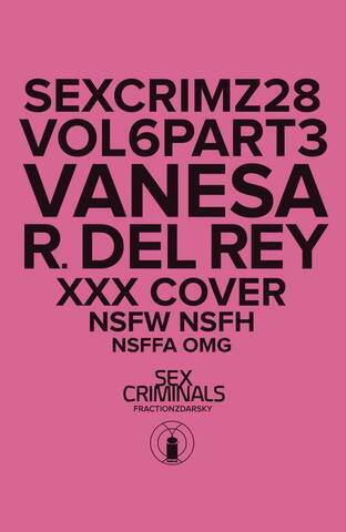 Sex Criminals #28. Vanesa R. Del Rey XXX Variant