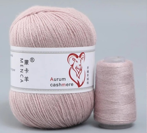Пряжа Aurum Cashmere 958 розовое парфе