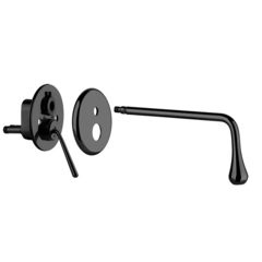 Gessi Goccia 33690#299 Встраиваемый однорычажный смеситель для раковиныс инд.длиной излива (70-300мм)(внешние части), цвет: черный фото