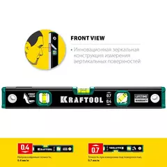 KRAFTOOL KOMPAKT-300, 300 мм, усиленный профиль, с зеркальным глазком, компактный магнитный уровень (34784)
