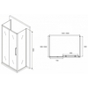 Abber Schwarzer Diamant AG30160MH-S100M-S100M Душевой уголок, 160x100x195, цвет: хром