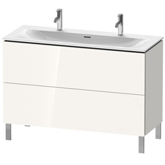 Duravit Viu 23441200581 Мебельная раковина с переливом 2 отв под смес. (2 намечен) нажимной выпуск с керам. покрытием 1030х490 мм, покр. WonderGliss, цвет белый фото
