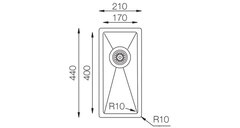 Мойка из нержавеющей стали TOP Zero цвет титан