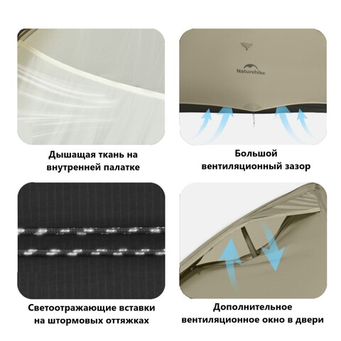 Палатка туристическая Naturehike Cloud Up 3 PRO