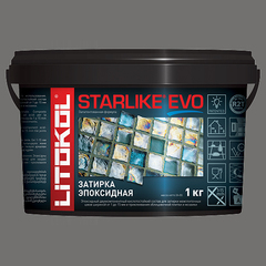 Затирка швов эпоксидная Litokol Starlike Evo S.120 Grigio Piombo, 1 кг