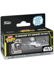 Набор Funko Bitty POP! Rides Star Wars Mandalorian in N1 Starfighter (with Grogu)