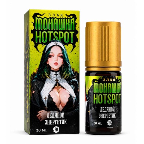 Жидкость Злая Монашка x HOTSPOT Salt 2% 30 ml - Ледяной энергетик