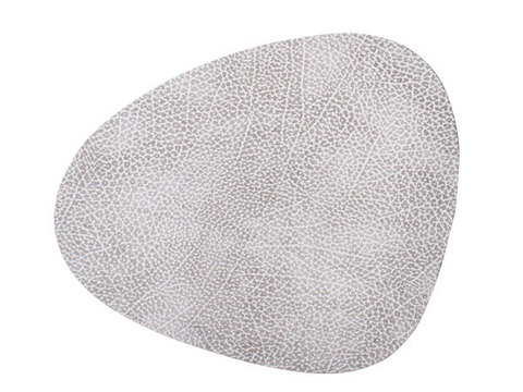 Подстановочная салфетка фигурная 37x44 см LindDNA Hippo white-grey 98931