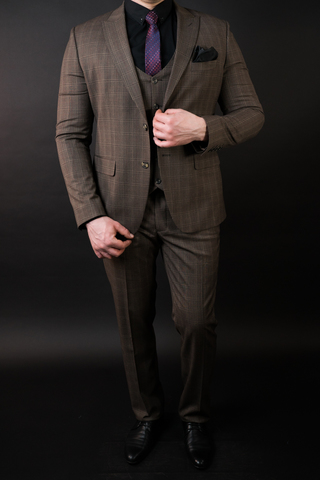 Костюм мужской - тройка Slim Fit SLAVASIO 02/105