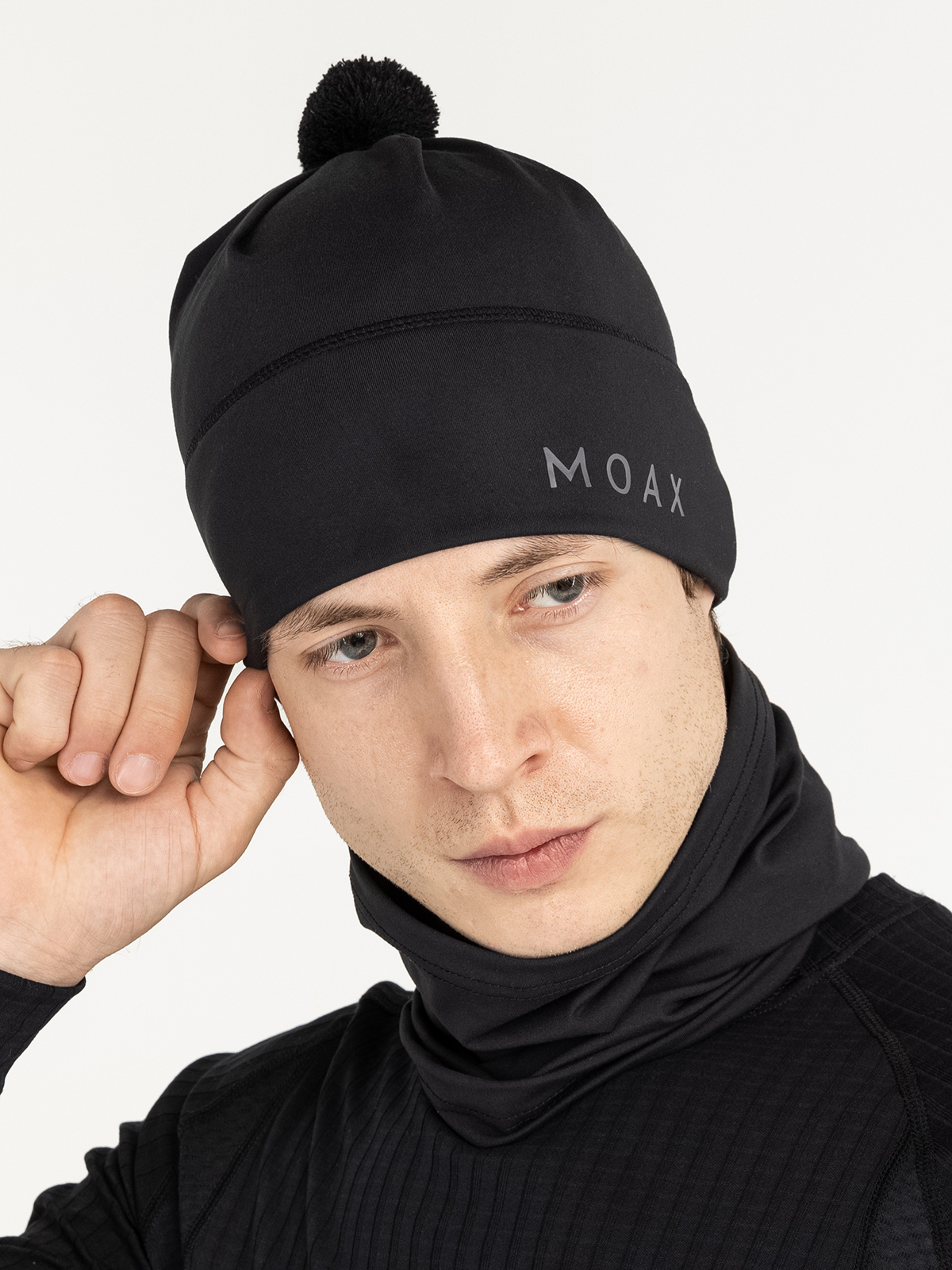 Лыжная шапка Moax Tauri Stretch унисекс черная - 5