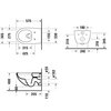 Duravit Architec 45726900A1 Унитаз подвесной, с сиденьем, шгв 365*575*320, цвет-белый